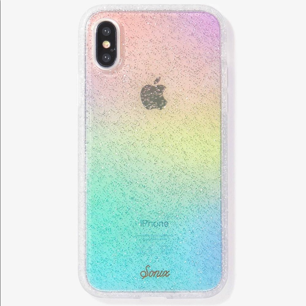 NWT Sonix iPhone Case Rainbow Glitter - XS Max